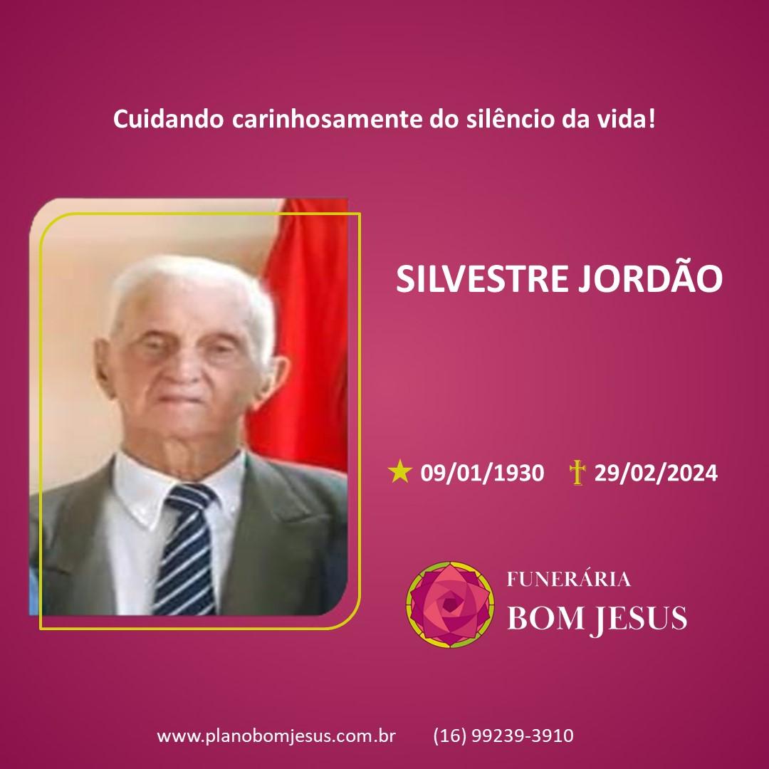A Funerária Bom Jesus comunica o falecimento do Sr. SILVESTRE JORDÃO