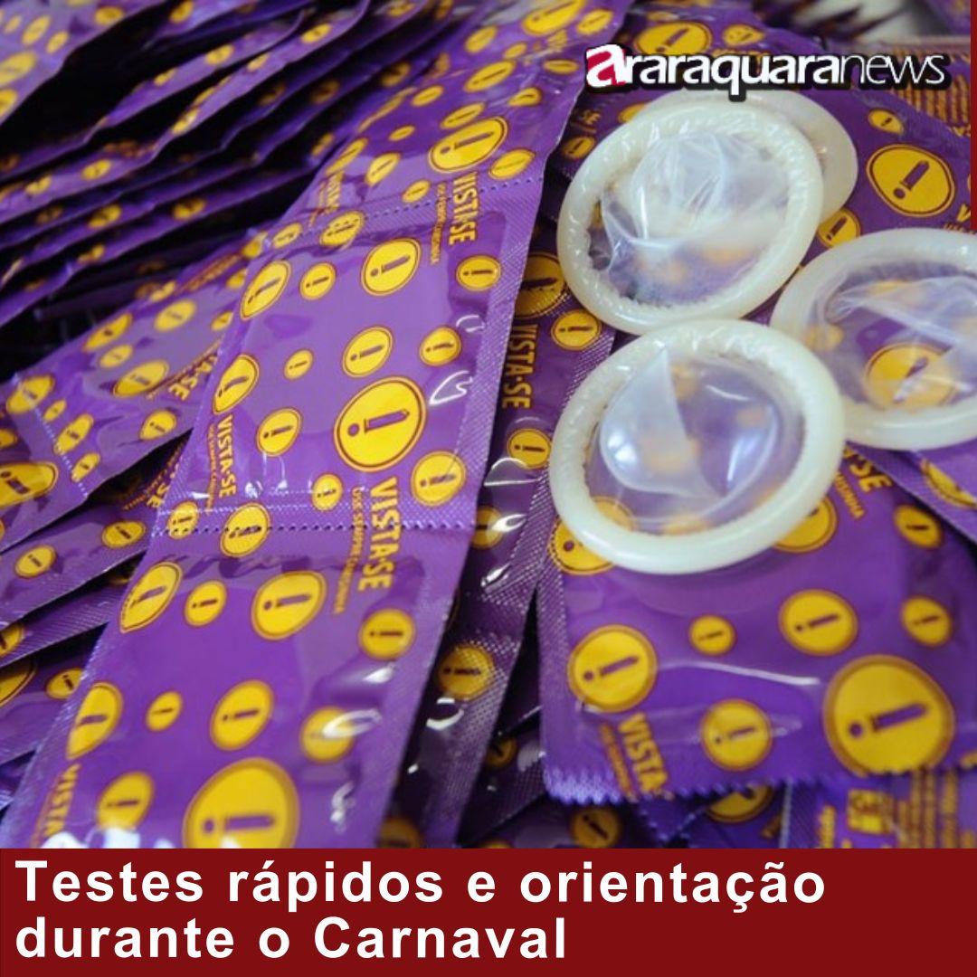 Testes rápidos e orientação durante o Carnaval