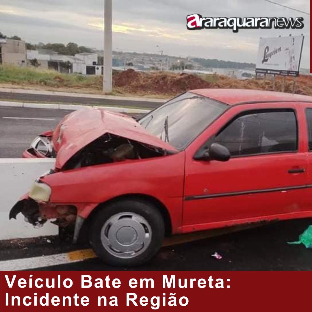 Veículo Bate em Mureta: Incidente na Região