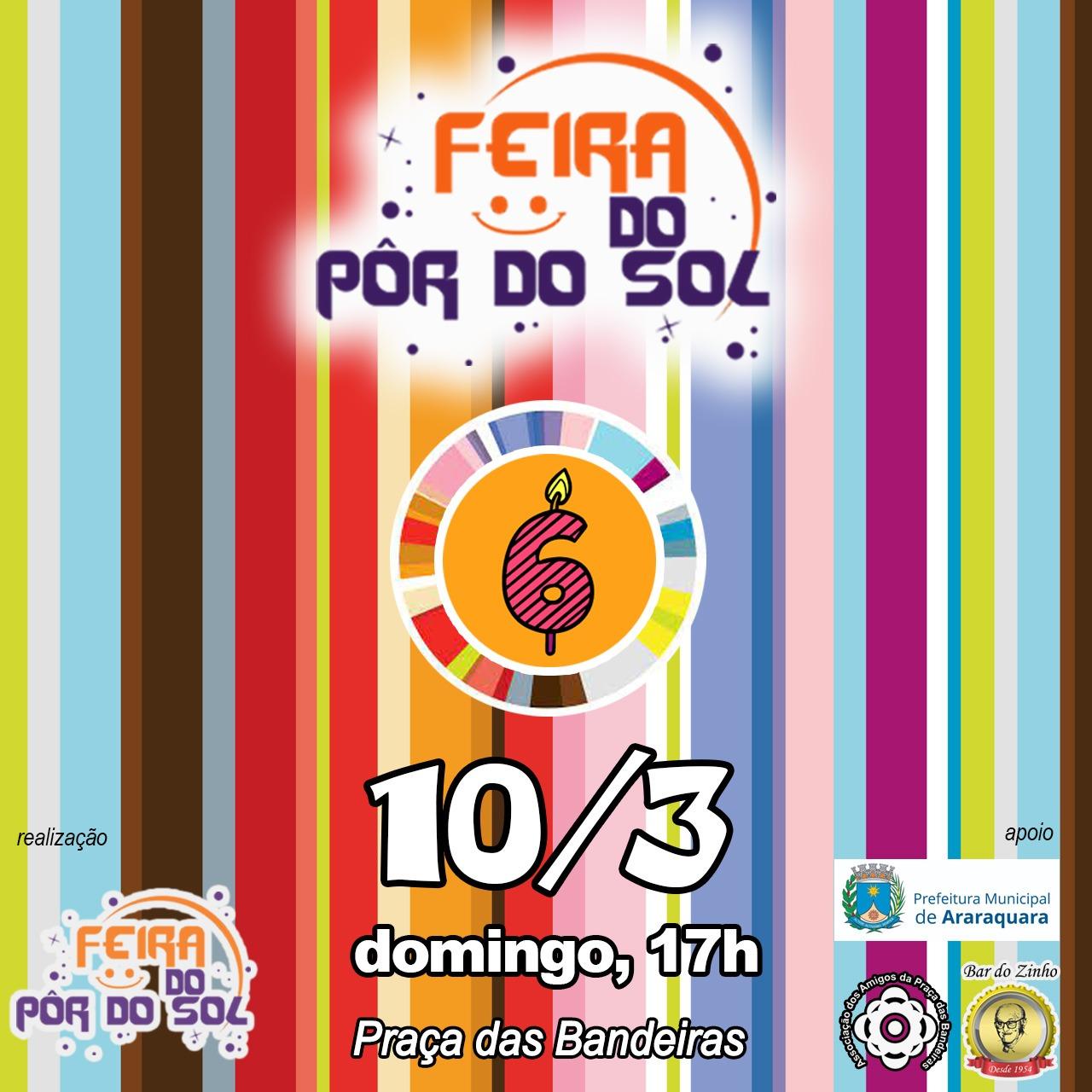 6 Anos de Sucesso: Feira do Pôr do Sol na Praça das Bandeiras