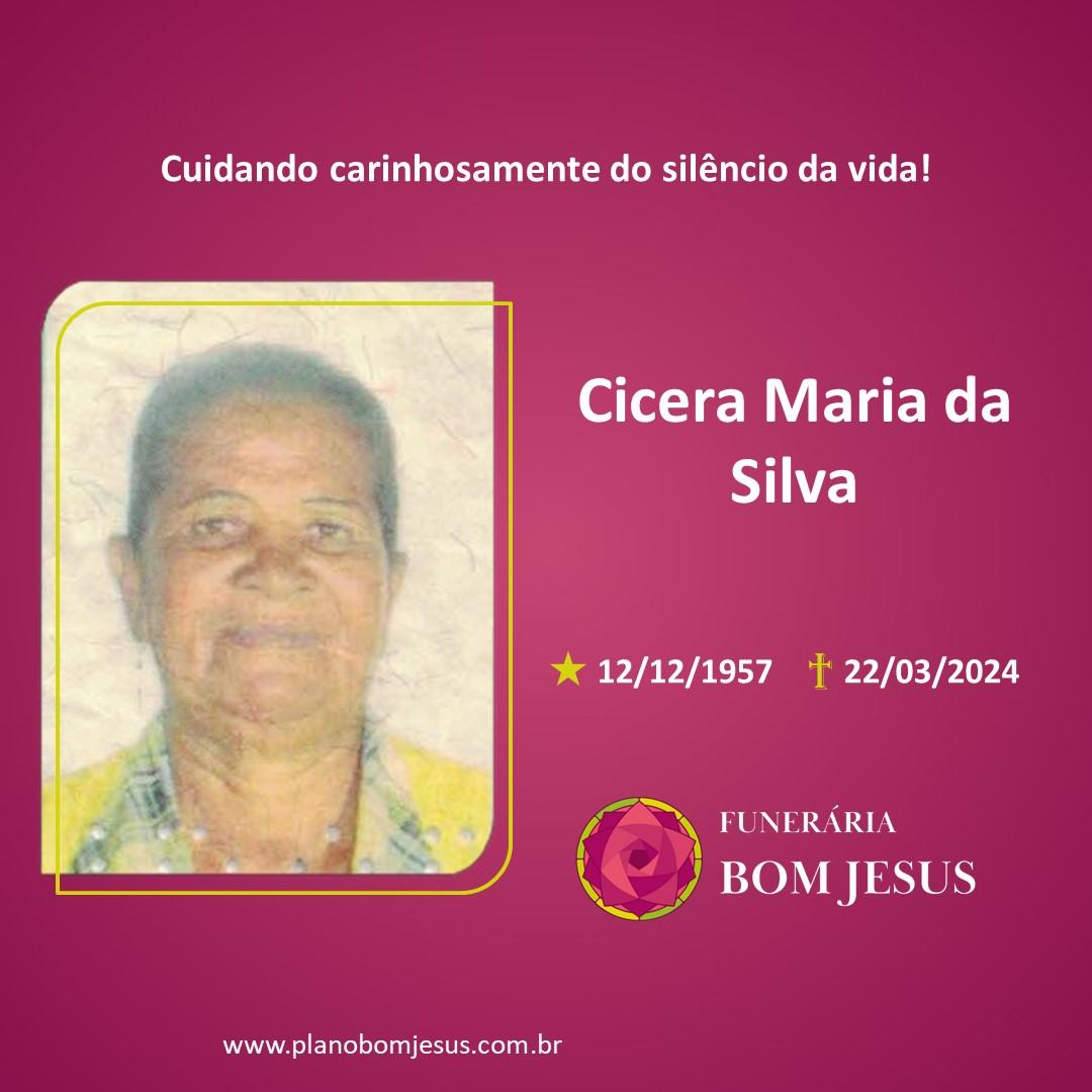 A Funerária Bom Jesus comunica o falecimento da Sra. CICERA MARIA DA SILVA