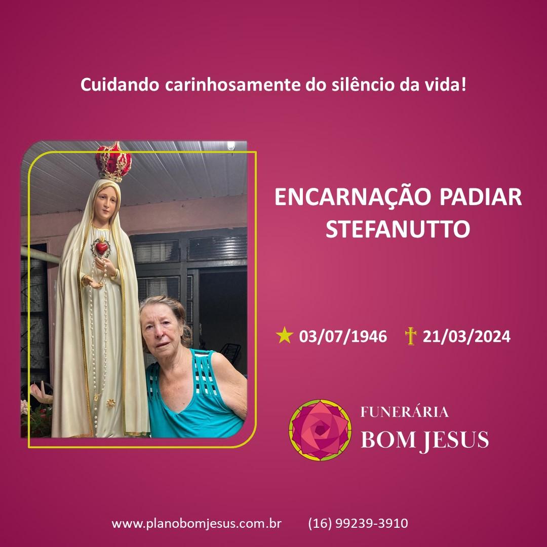 A Funerária Bom Jesus comunica o falecimento da Sra. ENCARNAÇÃO PADIAR STEFANUTTO.