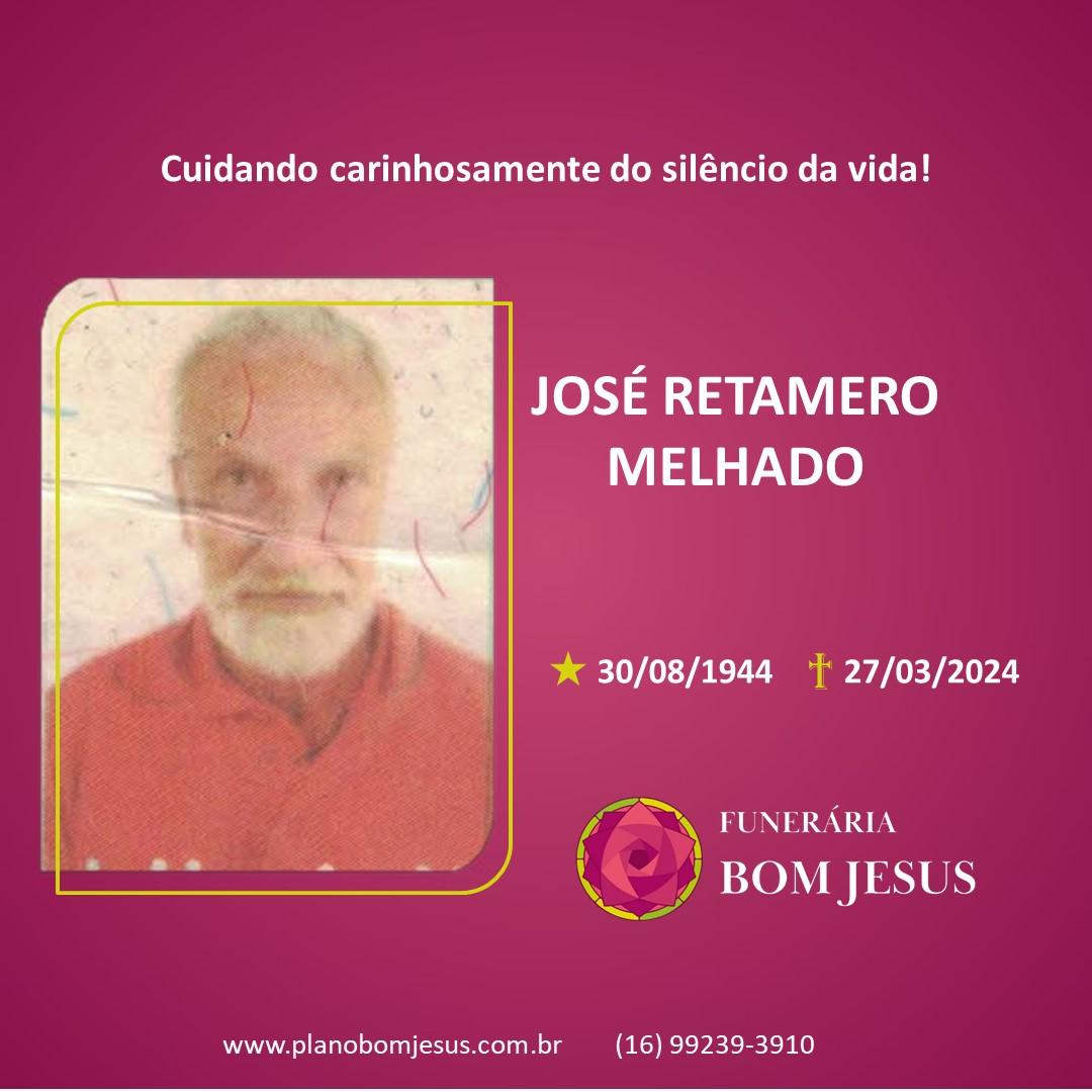 A Funerária Bom Jesus comunica o falecimento do Sr. JOSÉ RETAMERO MELHADO.