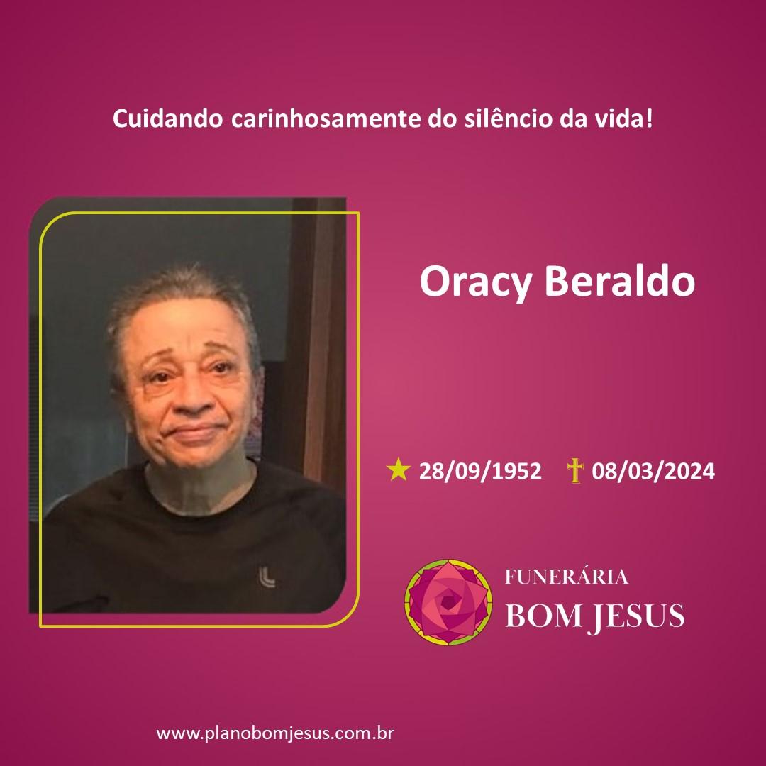 A Funerária Bom Jesus comunica o falecimento do Sr. ORACY BERALDO.