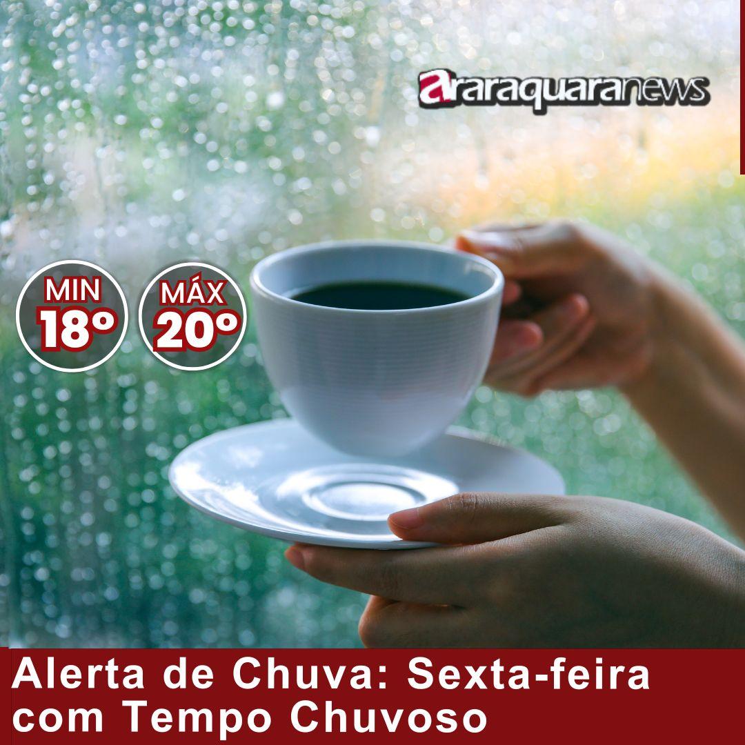 Alerta de Chuva: Sexta-feira com Tempo Chuvoso e Máxima de 20°
