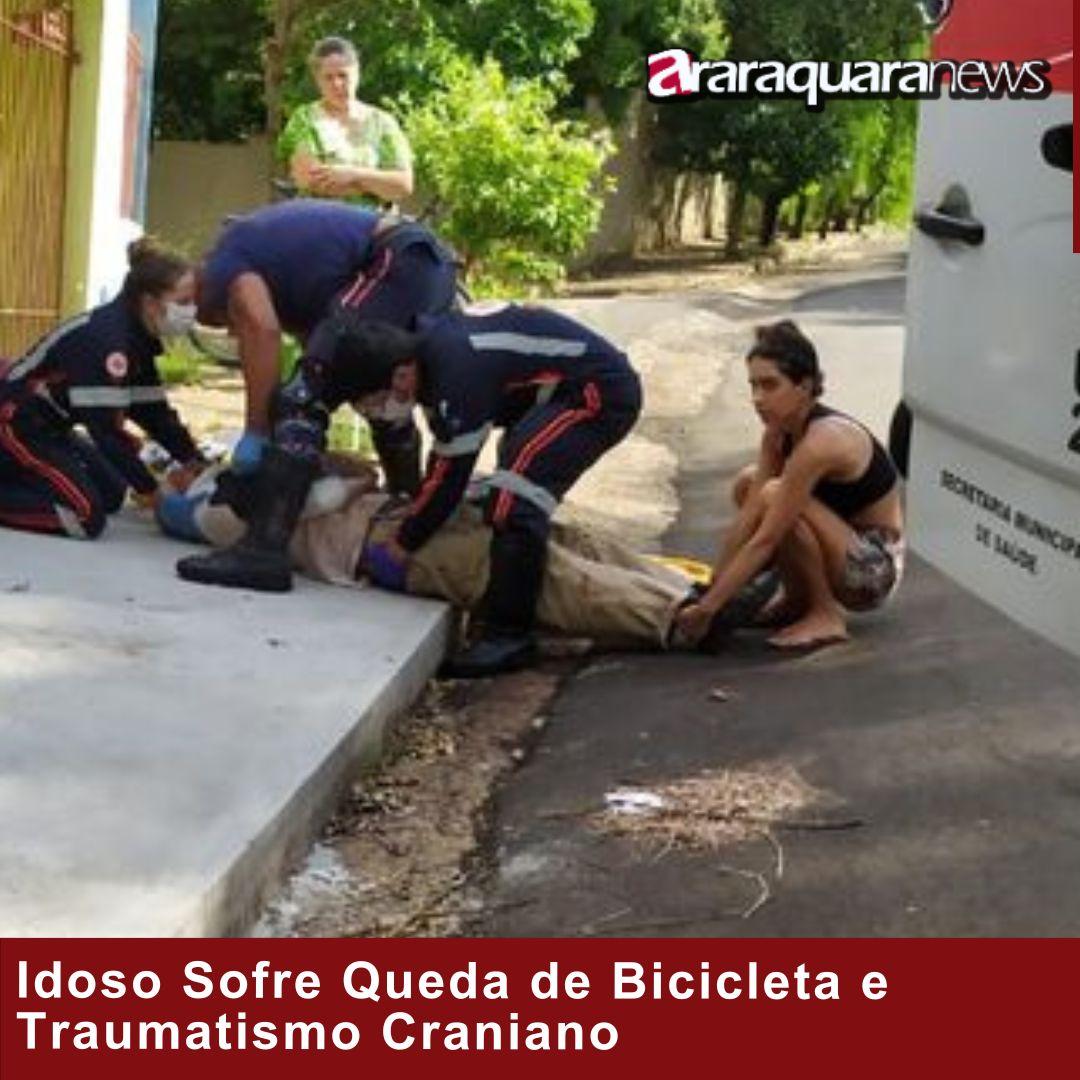 Idoso Sofre Queda de Bicicleta e Traumatismo Craniano