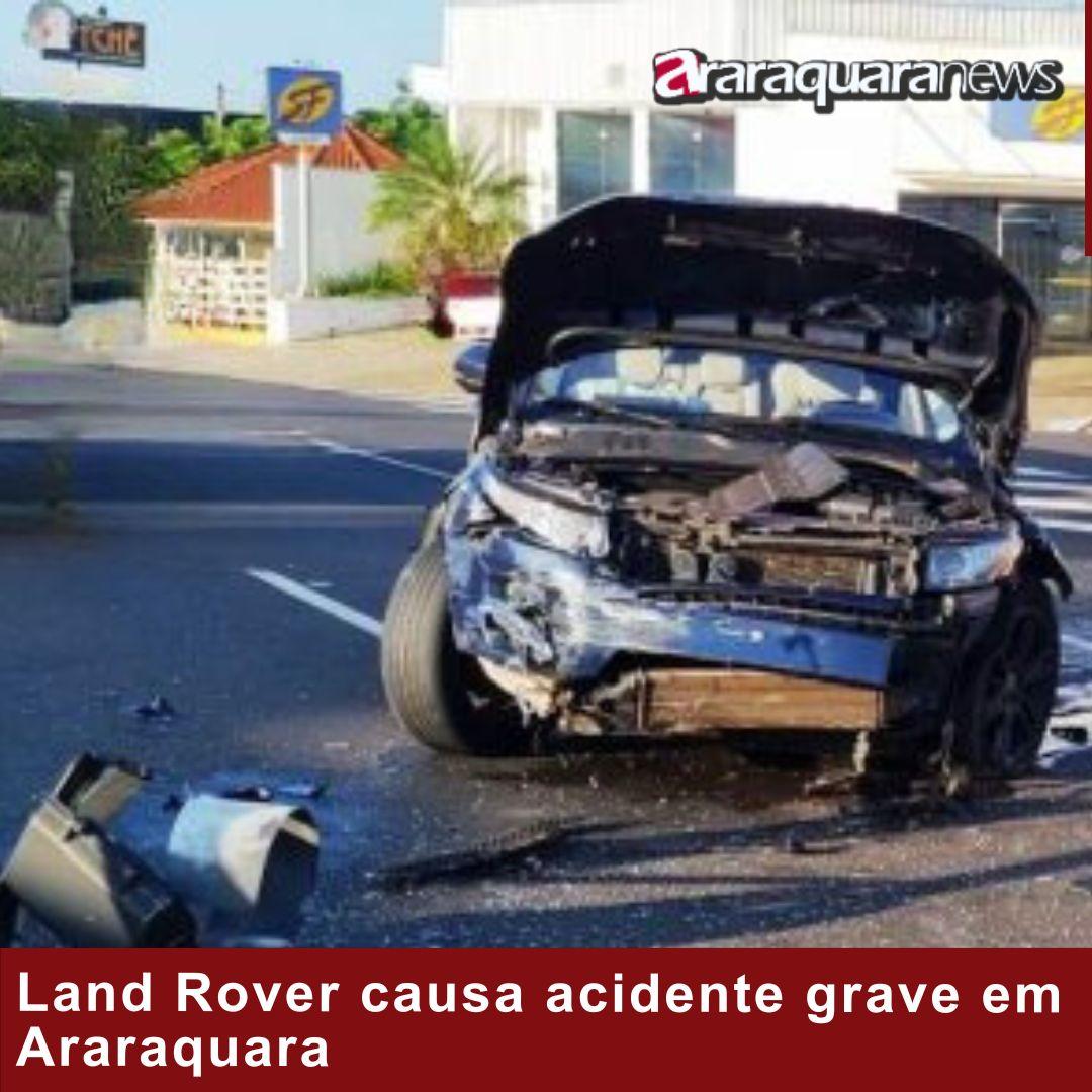 Land Rover causa acidente grave em Araraquara