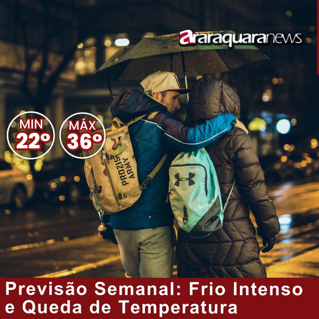Previsão Semanal: Frio Intenso e Queda de Temperatura
