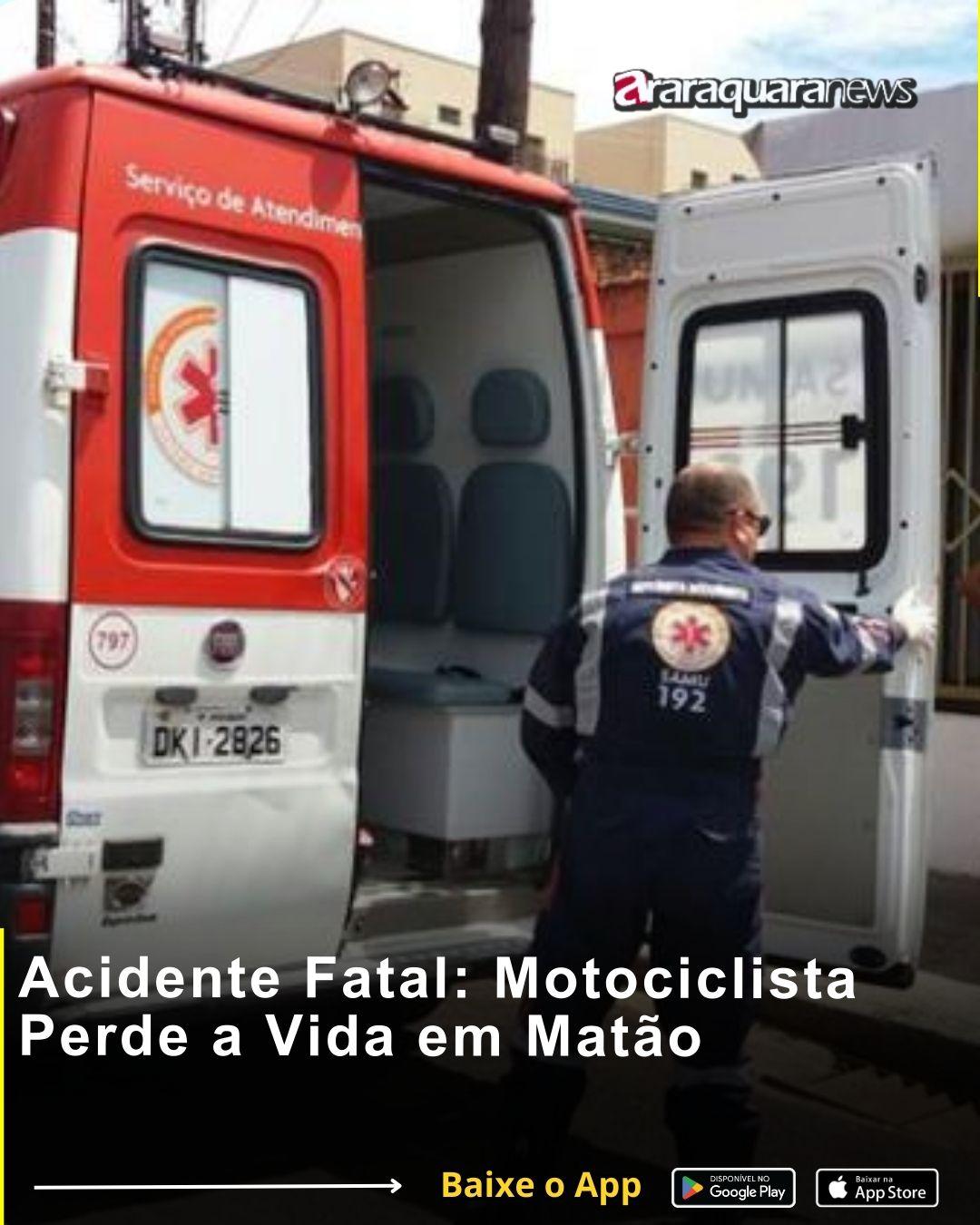 Acidente Fatal: Motociclista Perde a Vida em Matão