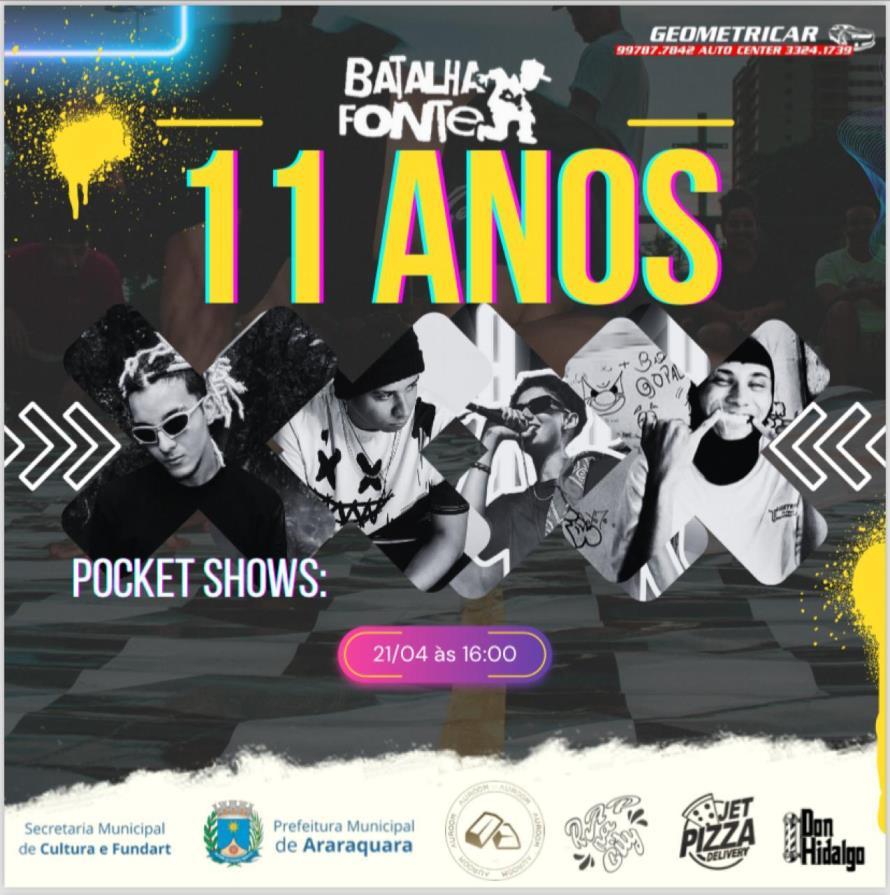 Batalha de Rima: Premiação de R$ 500,00 no Aniversário de 11 Anos