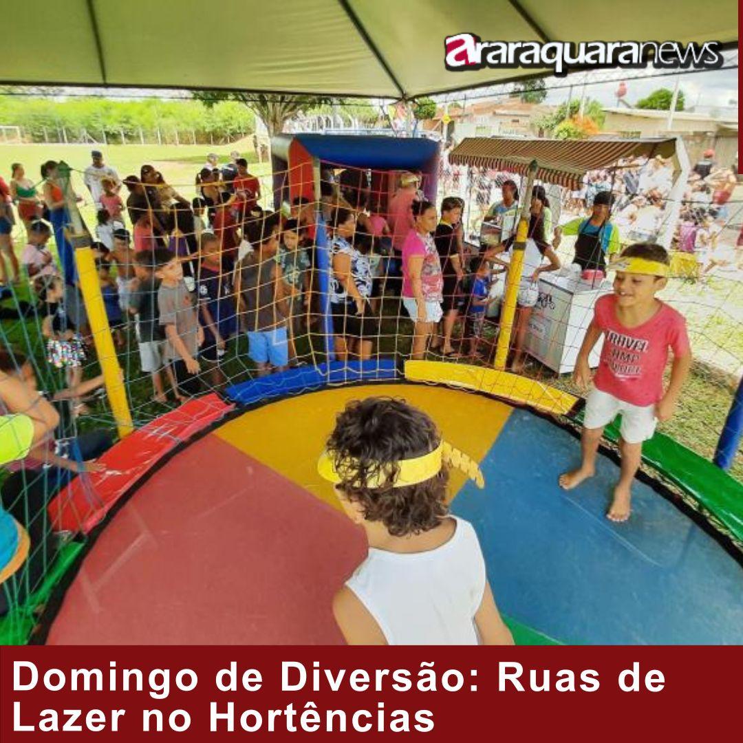 Domingo de Diversão: Ruas de Lazer no Hortências com Atividades Culturais e Esportivas