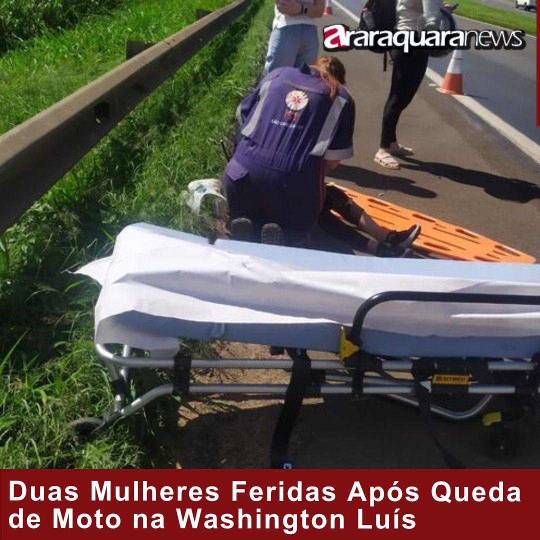 Duas Mulheres Feridas Após Queda de Moto na Washington Luís