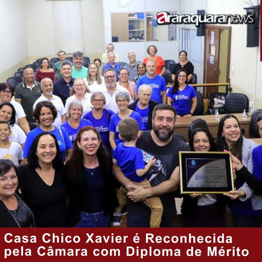 Homenagem: Casa Chico Xavier é Reconhecida pela Câmara com Diploma de Mérito