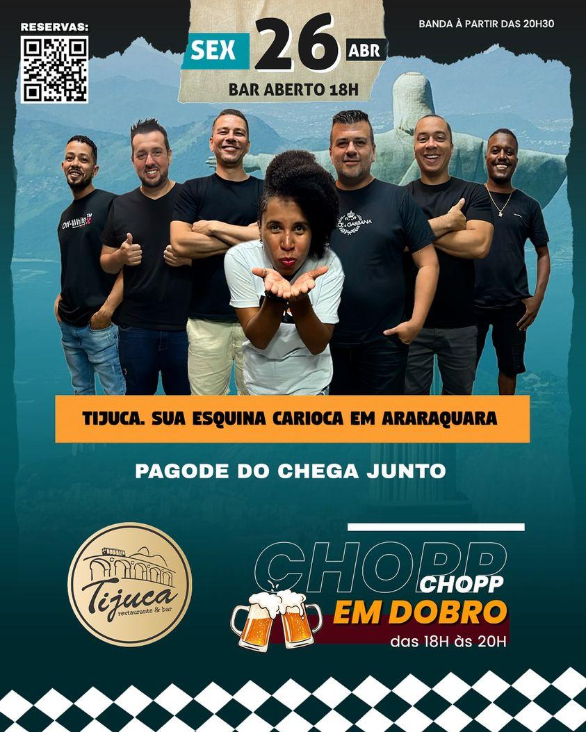Samba ao vivo e chopp em dobro