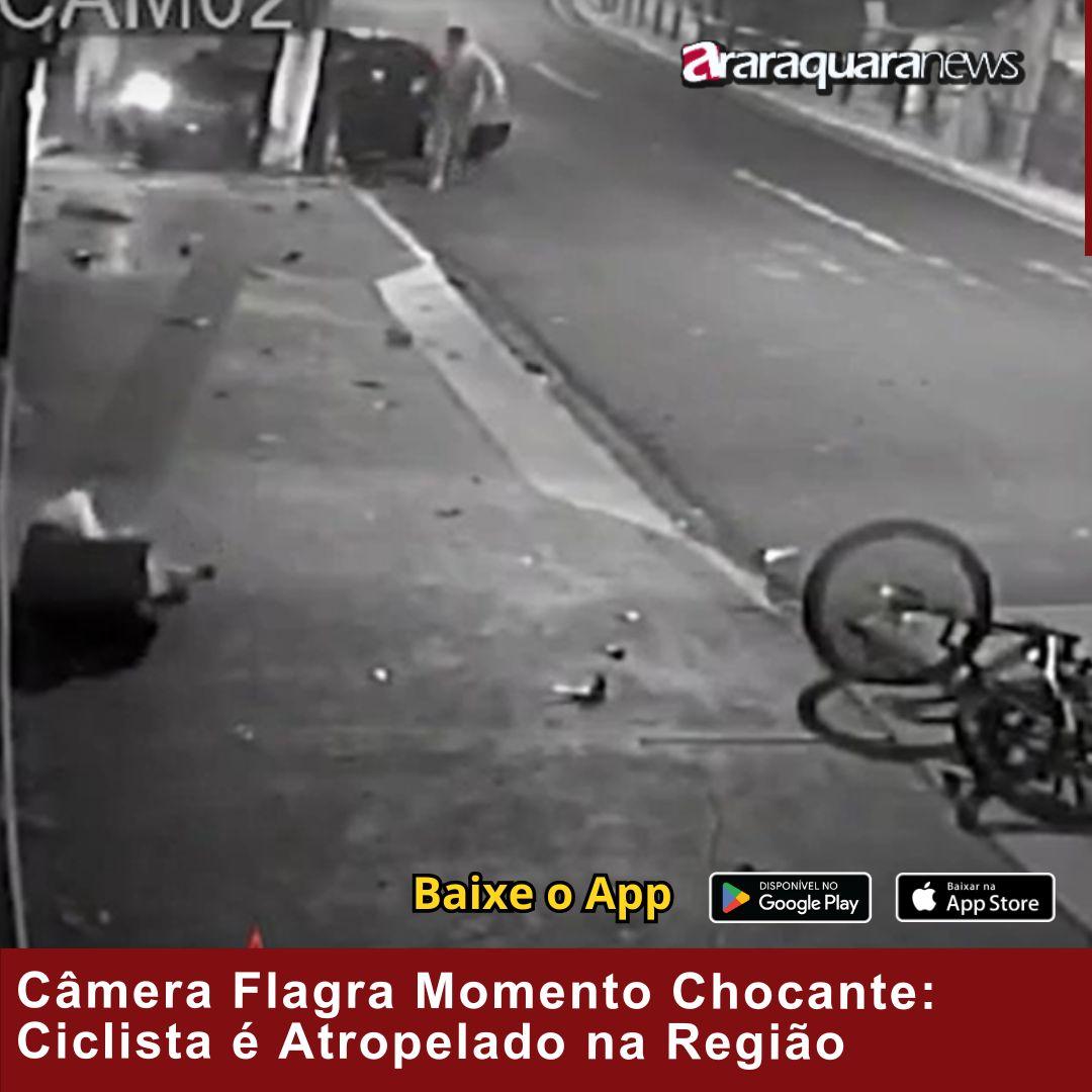 VÍDEO | Câmera Flagra Momento Chocante: Ciclista é Atropelado na Região