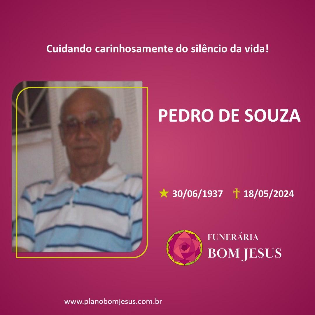 A Funerária Bom Jesus comunica o falecimento do Sr. PEDRO DE SOUZA