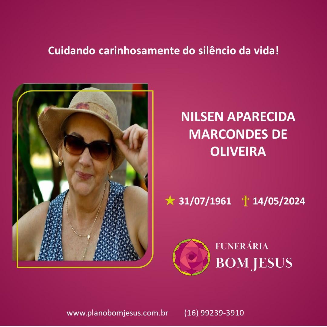 A Funerária Bom Jesus comunica o falecimento da Sra. NILSEN APARECIDA MARCONDES DE OLIVEIRA