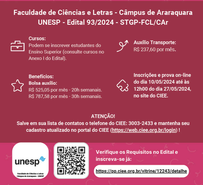 Estágio UNESP Araraquara