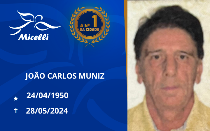 O GRUPO MICELLI COMUNICA O FALECIMENTO DO SR. JOÃO CARLOS MUNIZ
