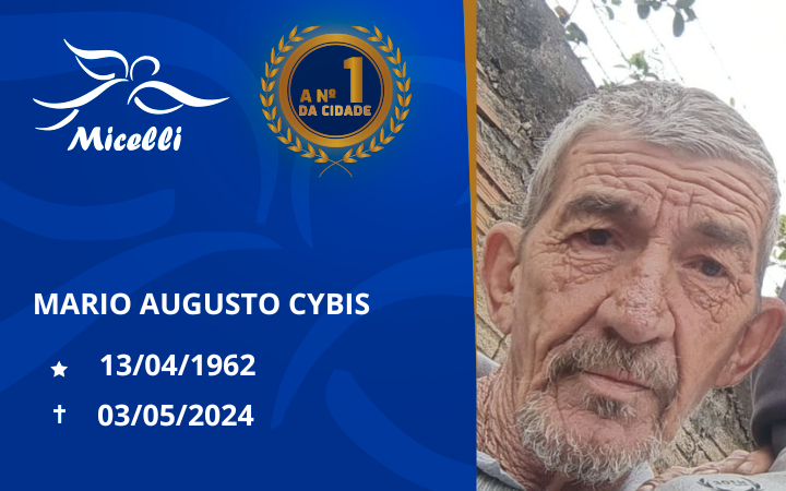 O GRUPO MICELLI COMUNICA O FALECIMENTO DO SR. MÁRIO AUGUSTO CYBIS