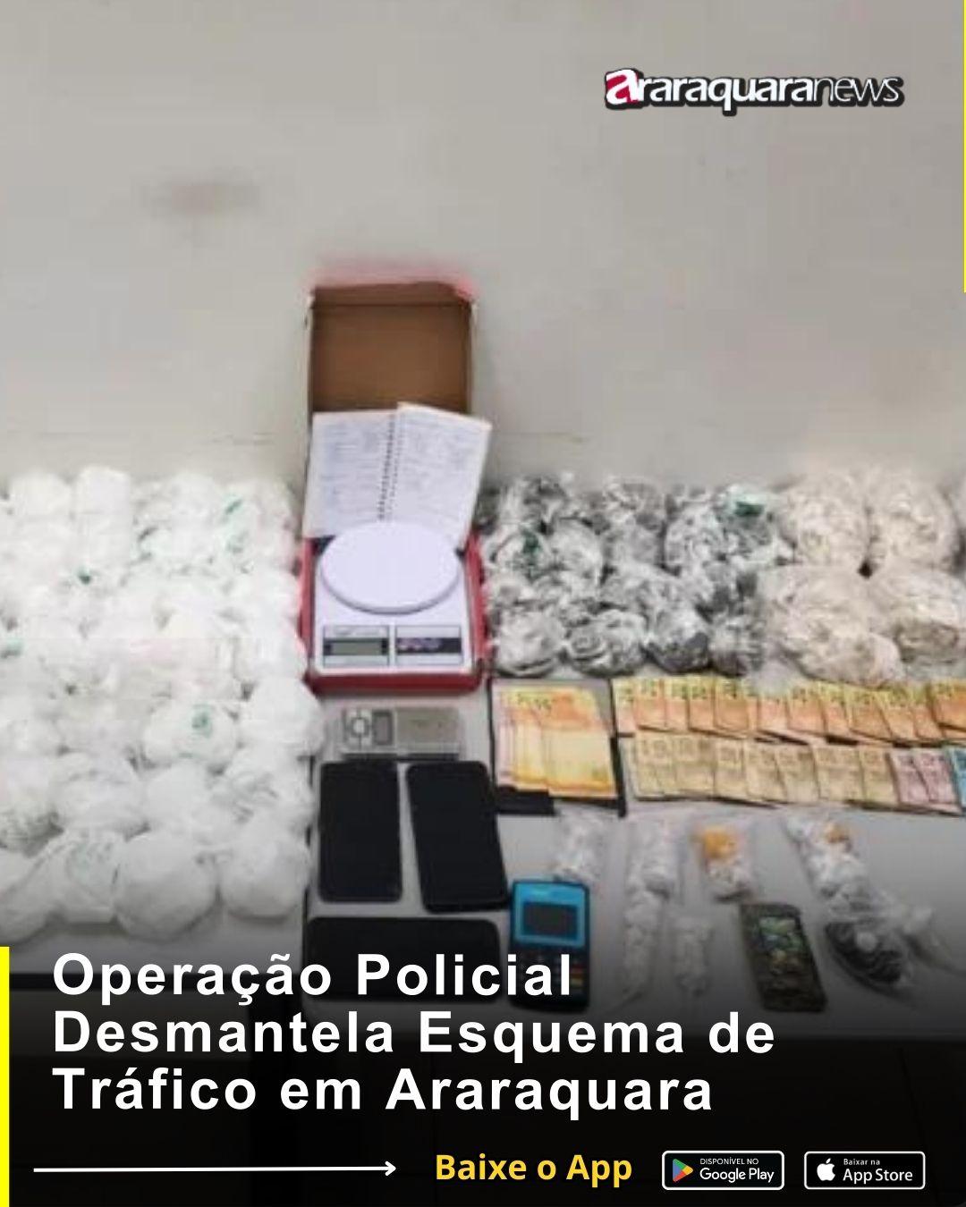 Operação Policial Desmantela Esquema de Tráfico em Araraquara