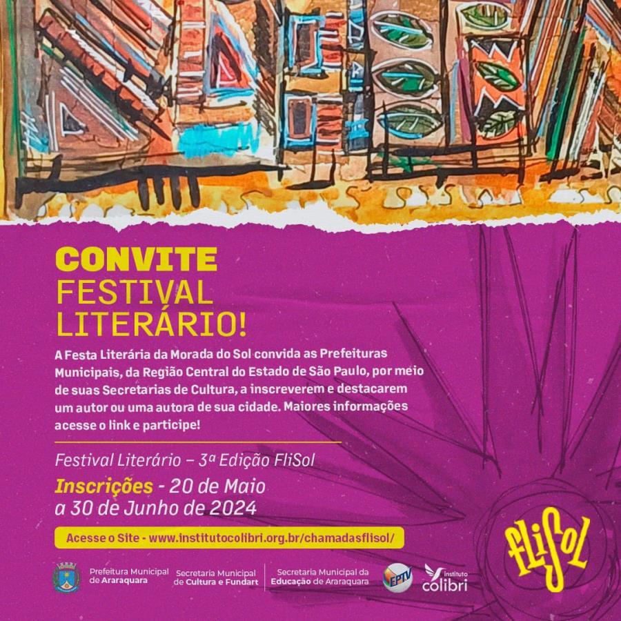 Participe do Mapa Literário da FliSol 2024