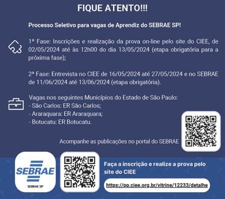VAGA DE APRENDIZ