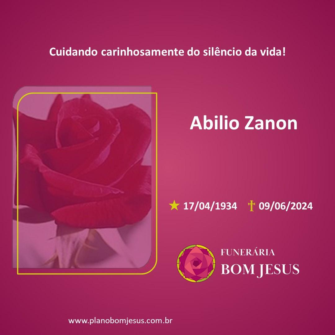 A Funerária Bom Jesus comunica o falecimento do Sr. ABILIO ZANON