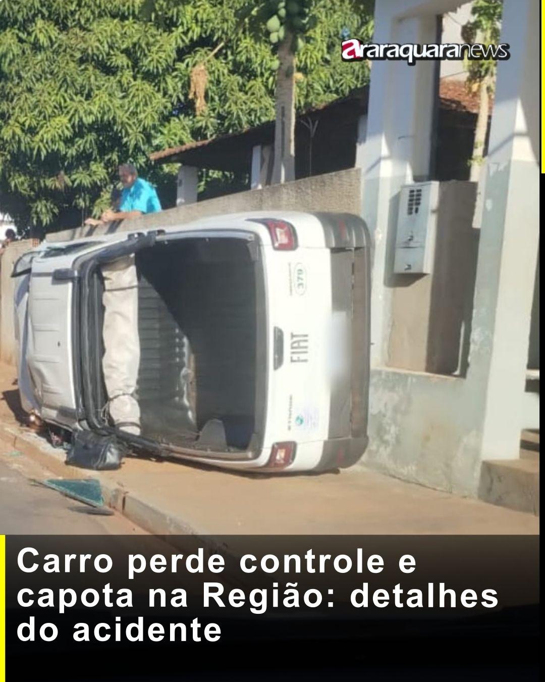 Carro perde controle e capota na Região: detalhes do acidente