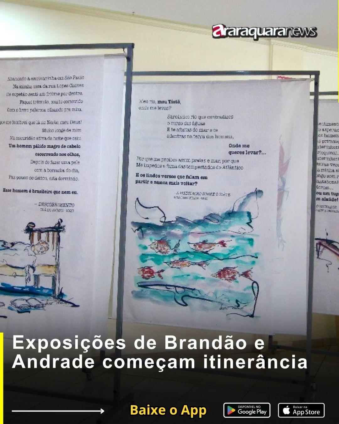 Exposições de Brandão e Andrade começam itinerância