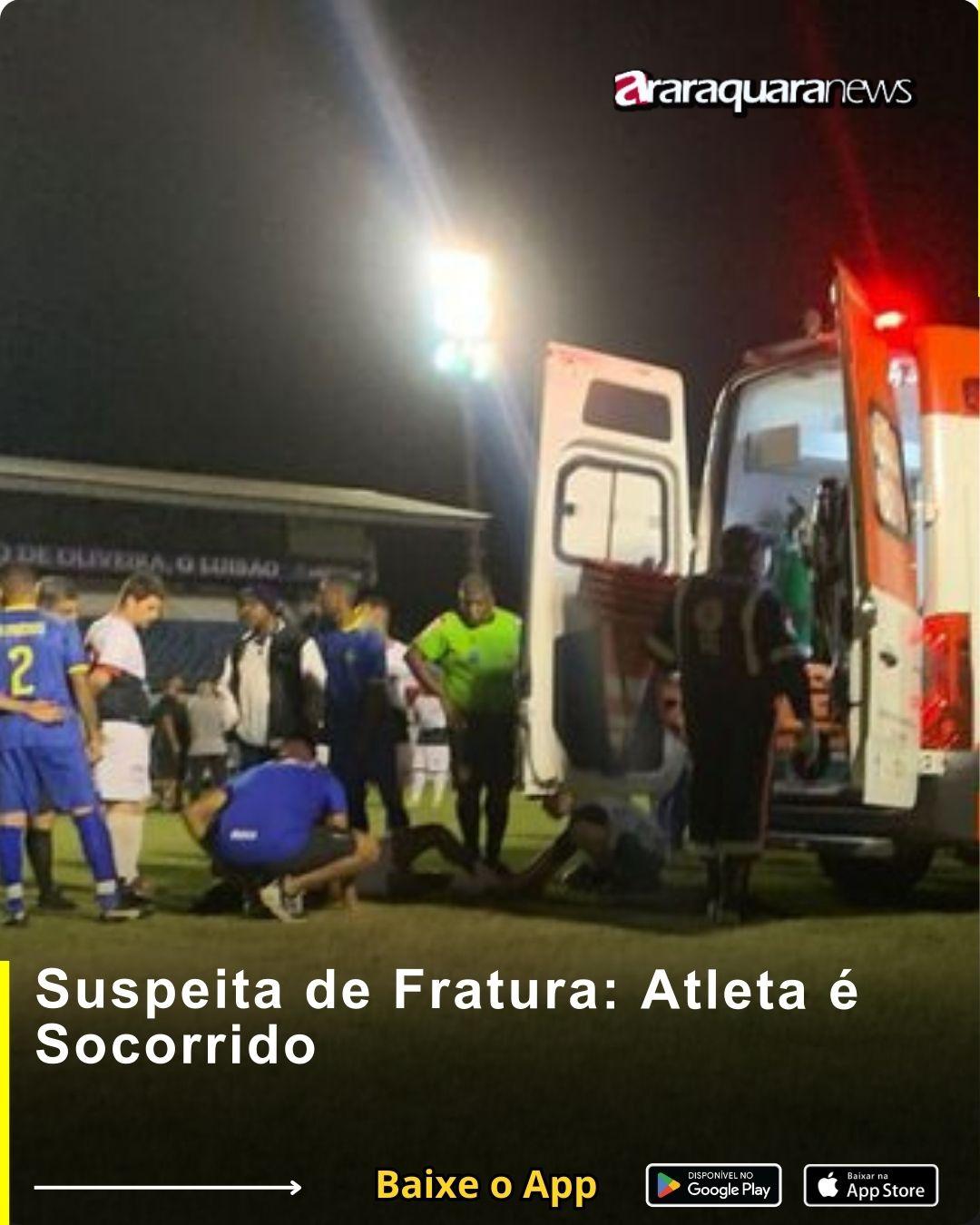 Suspeita de Fratura: Atleta é Socorrido