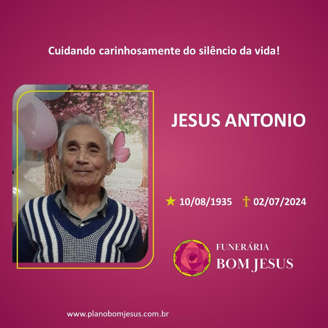 A Funerária Bom Jesus comunica o falecimento do Sr. JESUS ANTONIO