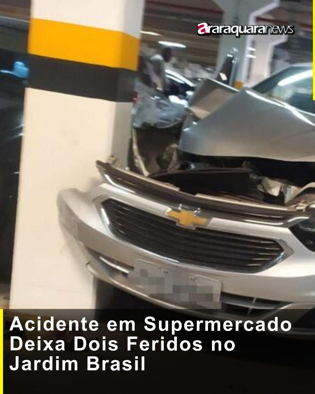 Acidente em Supermercado Deixa Dois Feridos na Região