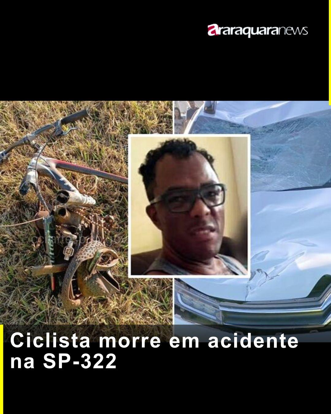 Ciclista morre em acidente na SP-322
