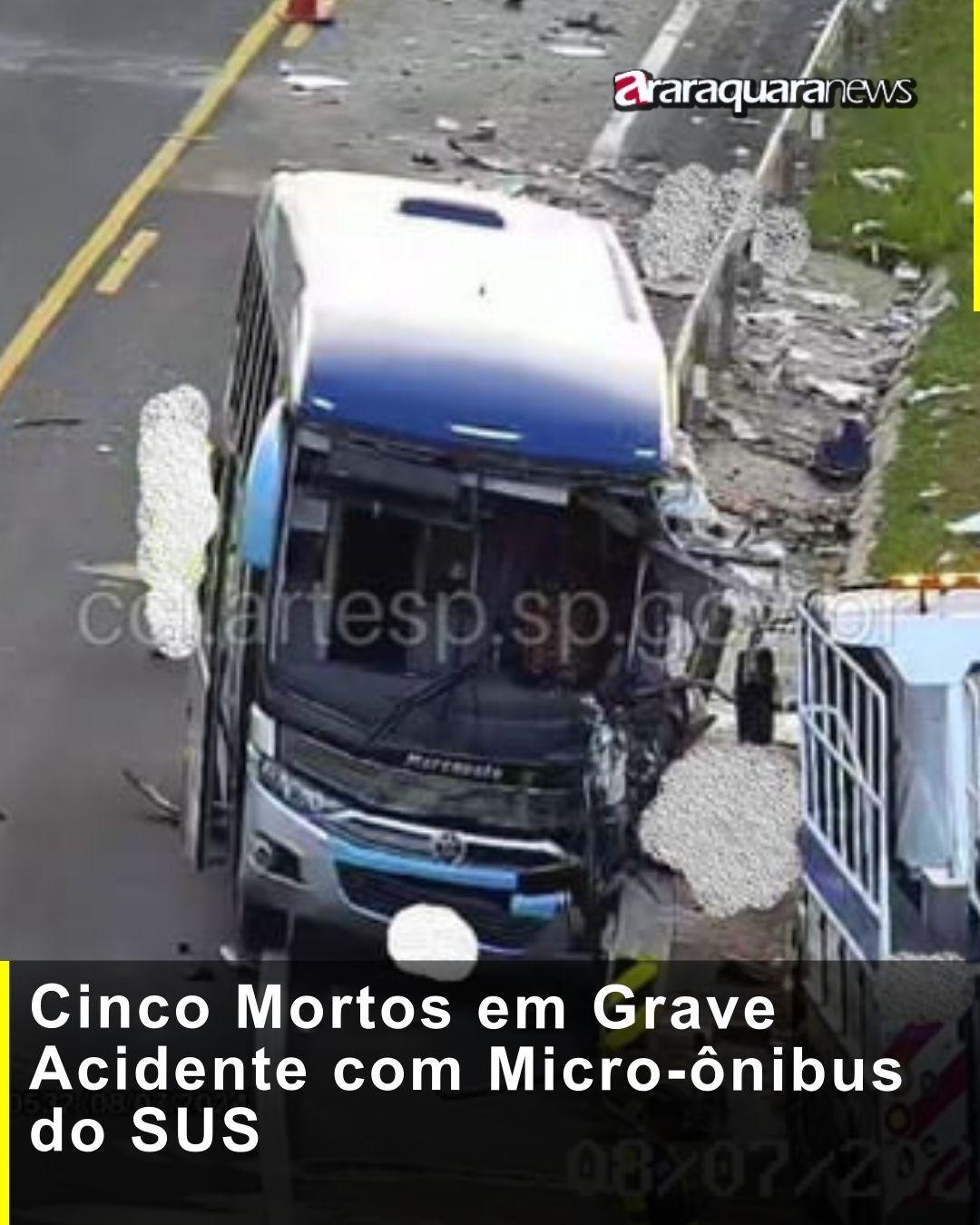 Cinco Mortos em Grave Acidente com Micro-ônibus do SUS