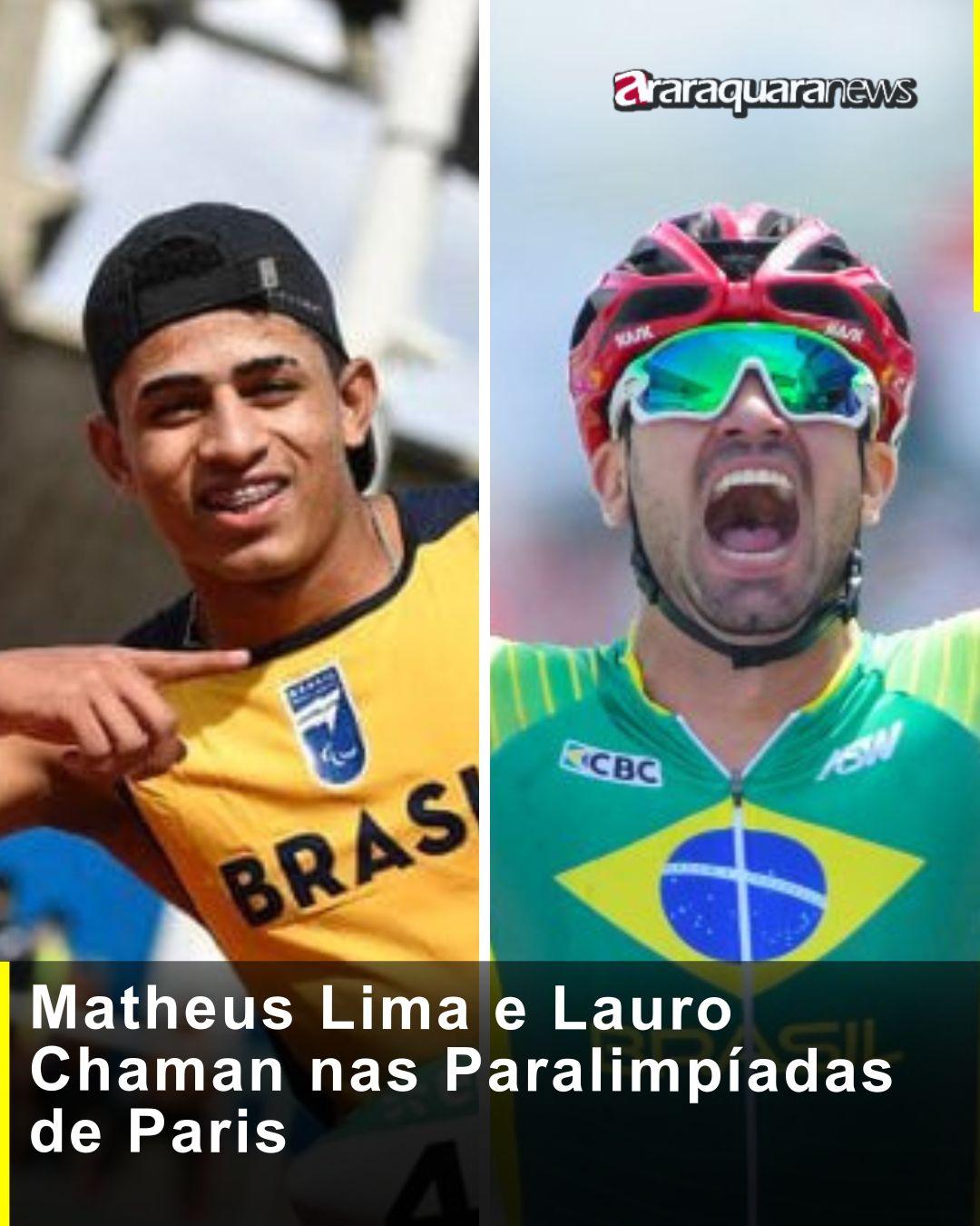 Matheus Lima e Lauro Chaman nas Paralimpíadas de Paris