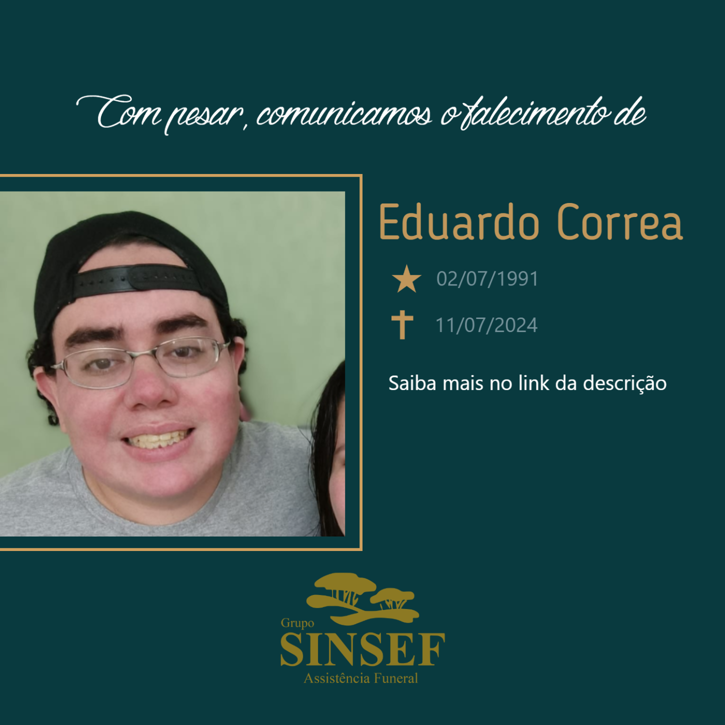 O Grupo Sinsef se despede de Eduardo Correa.
