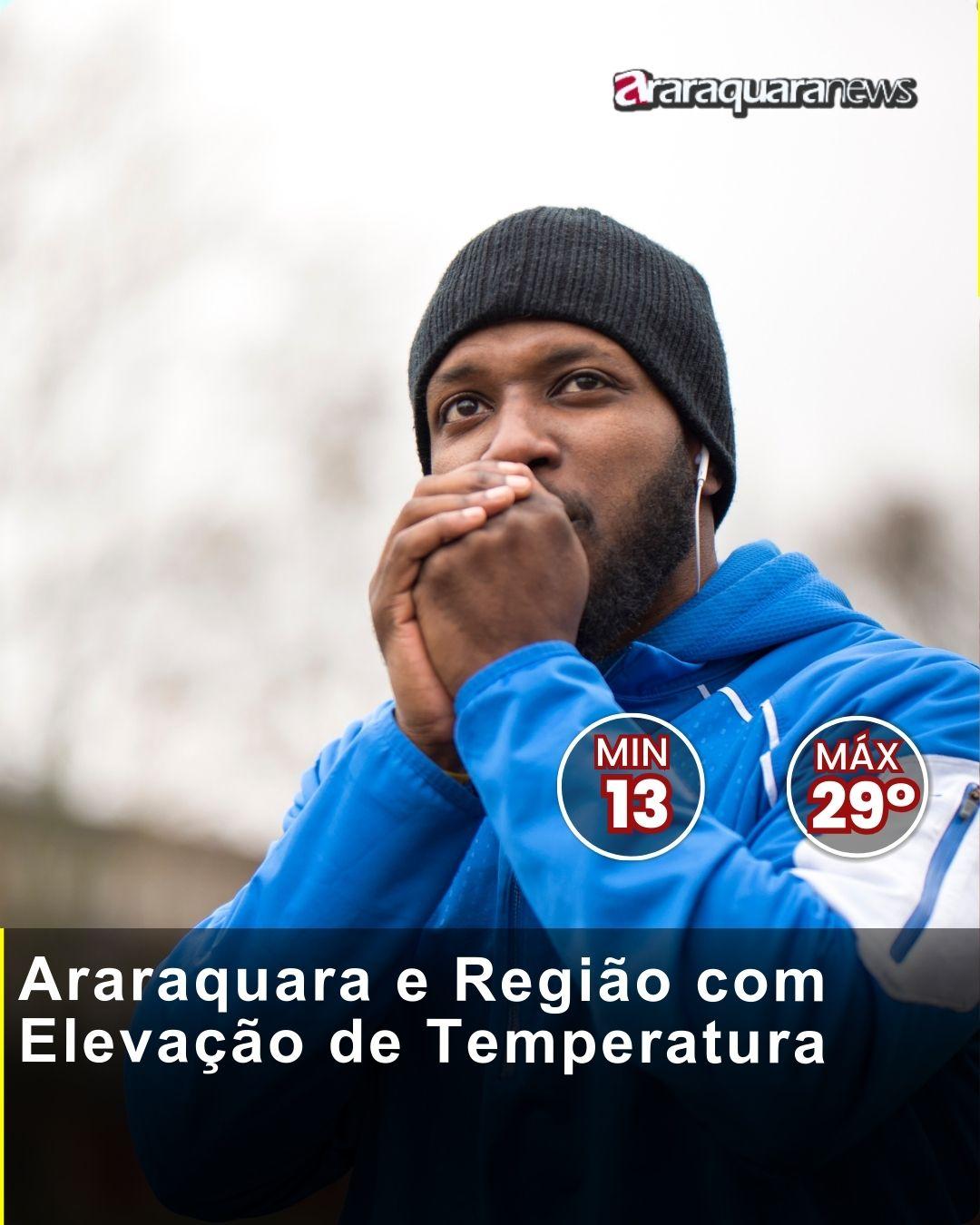 Previsão do Tempo: Araraquara e Região com Elevação de Temperatura
