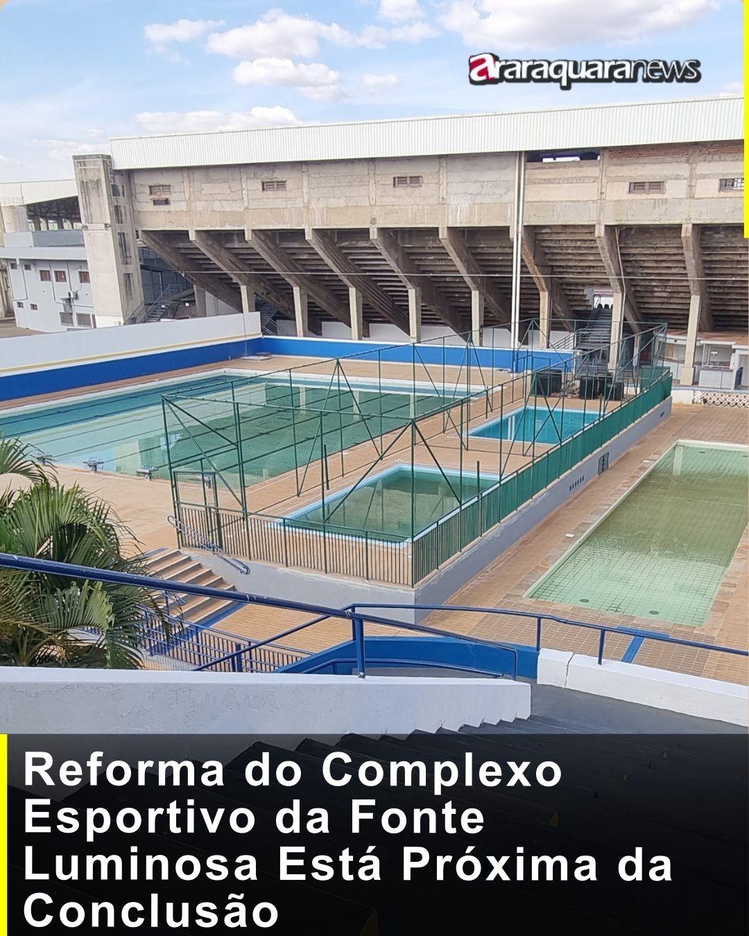 Reforma do Complexo Esportivo da Fonte Luminosa Está Próxima da Conclusão
