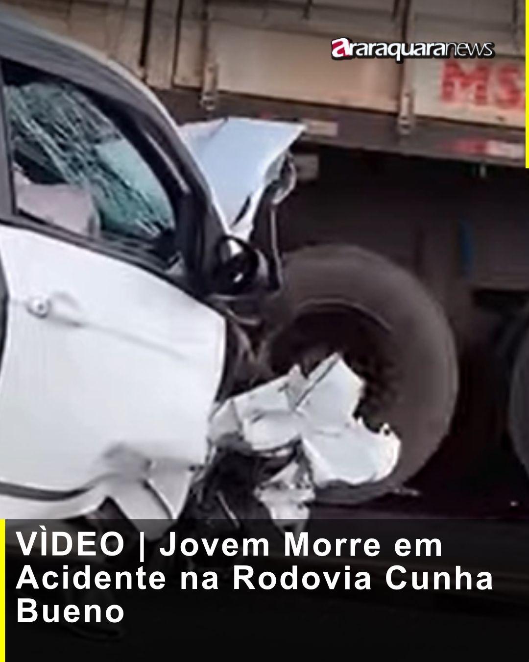VÌDEO | Jovem Morre em Acidente na Rodovia Cunha Bueno