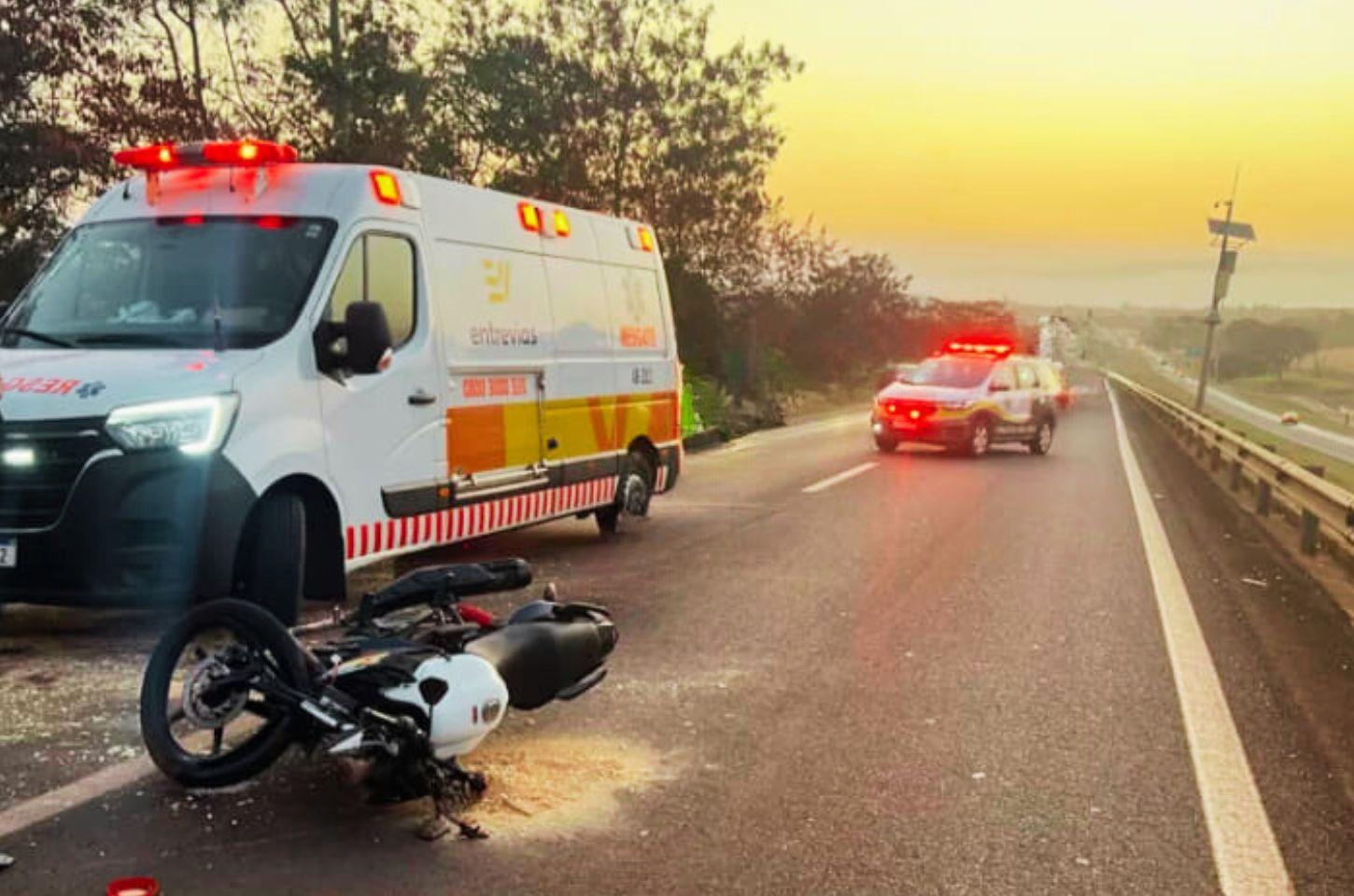 Motociclista morre em acidente na Região