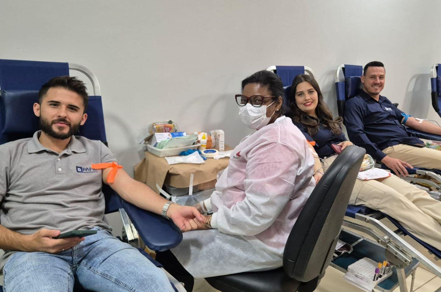 Pafil reúne colaboradores para ação em parceria com o Hemocentro