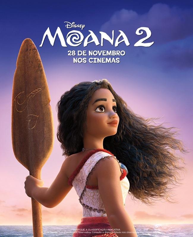 Animação Moana 2 é a estreia da semana na Moviecom Jaraguá