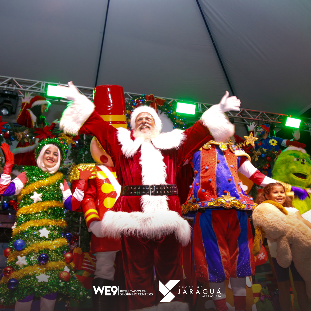 Papai Noel chega ao Shopping Jaraguá no próximo sábado cercado por magia