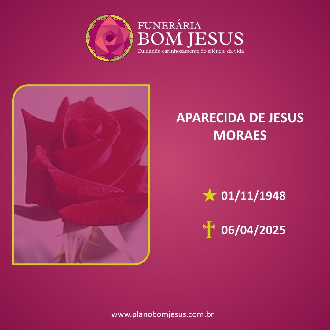 A Funerária Bom Jesus comunica o falecimento da Sra.  APARECIDA DE JESUS MORAES