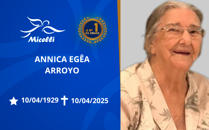 O GRUPO MICELLI COMUNICA O FALECIMENTO DA SR.