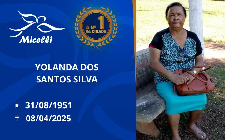 O GRUPO MICELLI COMUNICA O FALECIMENTO DA SRA. YOLANDA DOS SANTOS SILVA