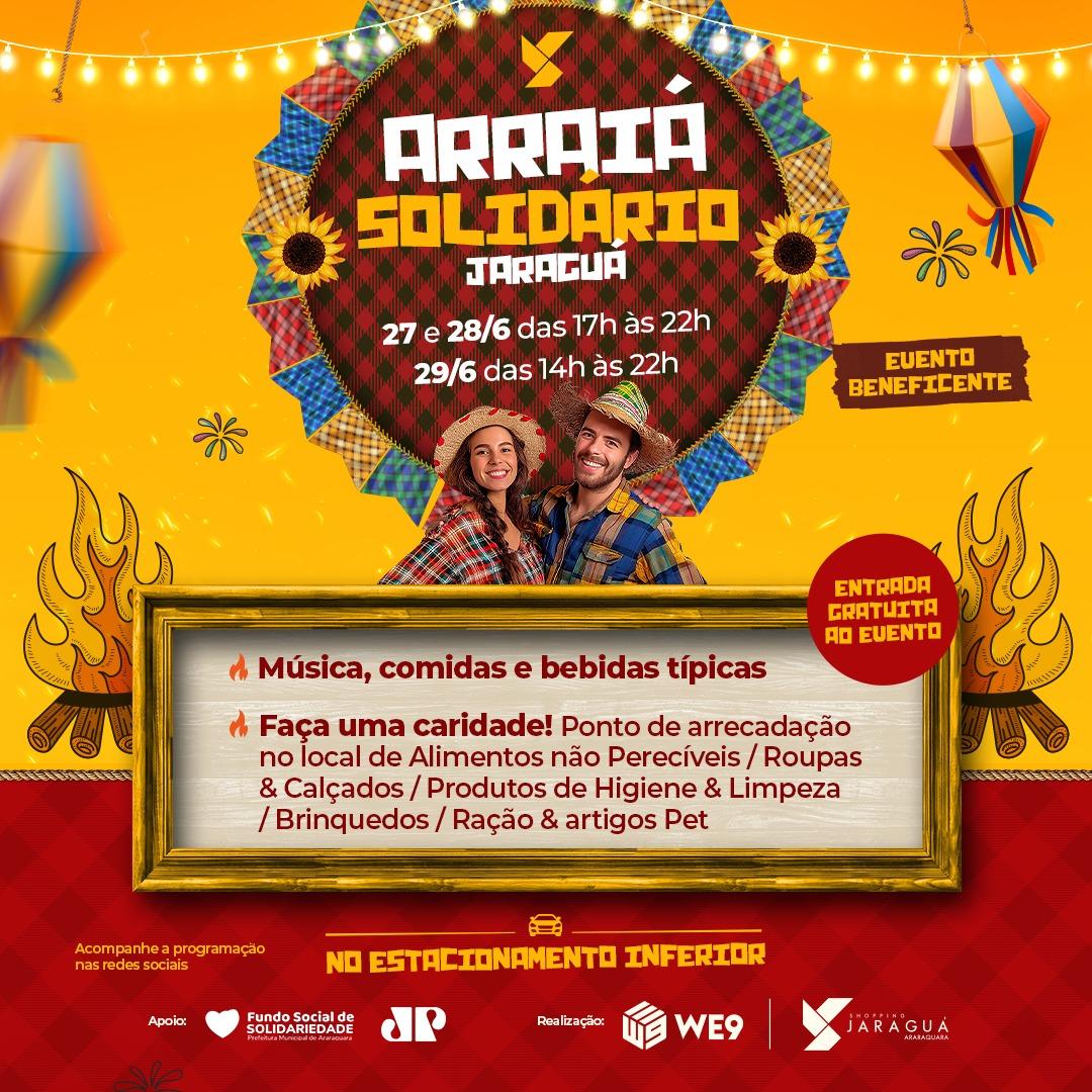 Arraiá Solidário aquece a cidade com amor e filantropia no Shopping Jaraguá