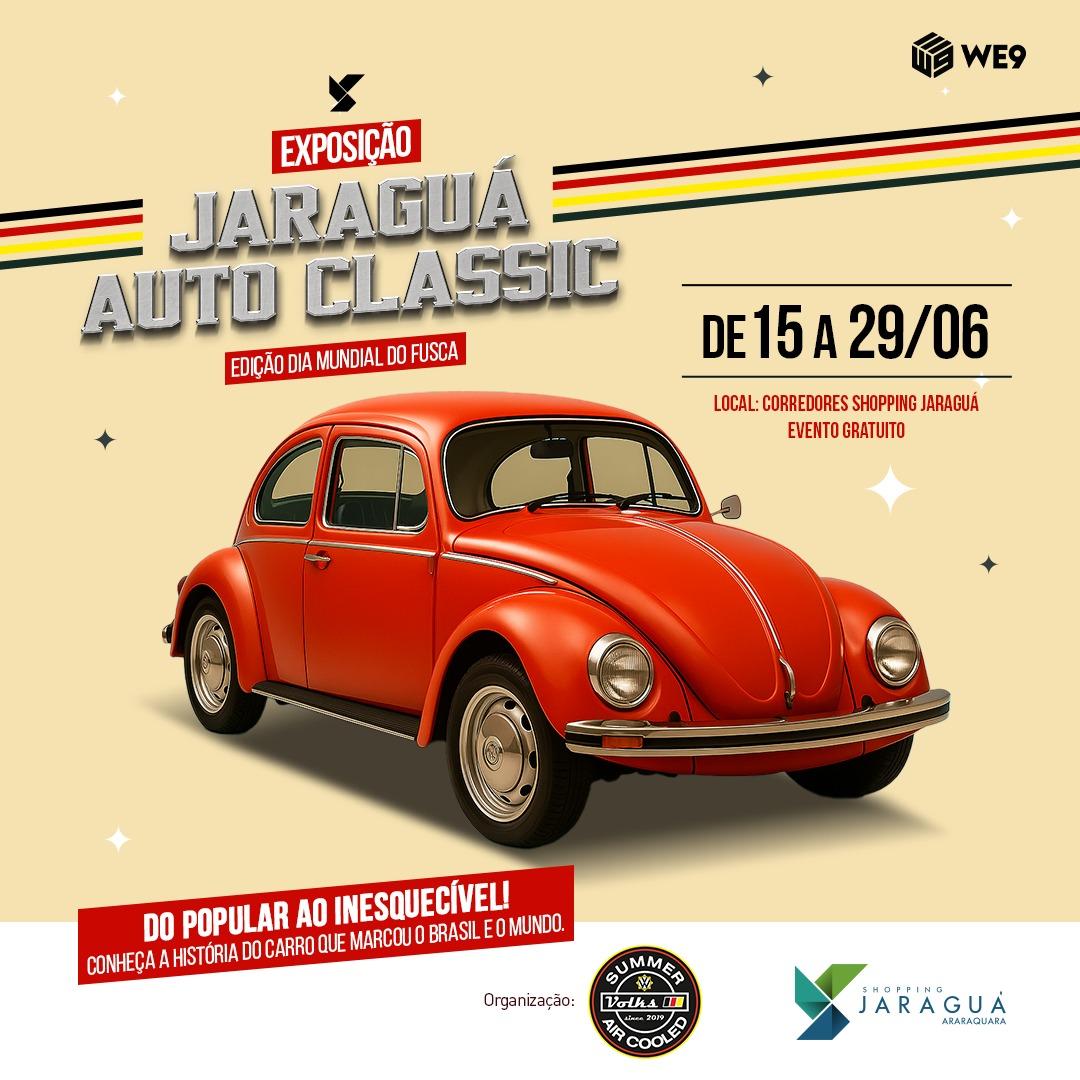 Dia Mundial do Fusca é celebrado com exposição no Shopping Jaraguá