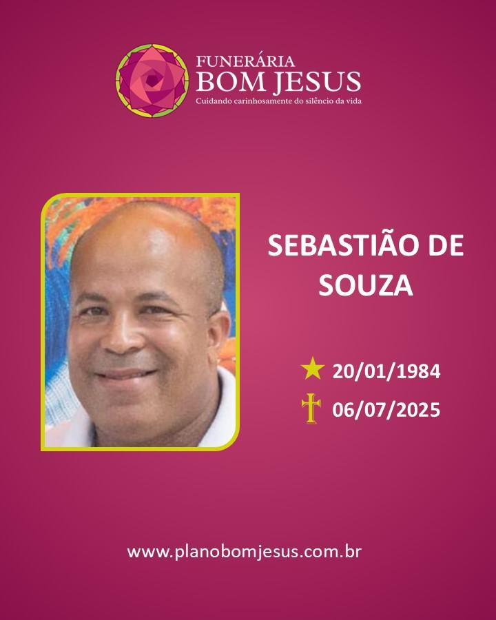 A Funerária Bom Jesus comunica o falecimento do Sr. SEBASTIÃO DE SOUZA.